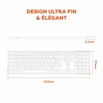 Teclado Mobility Lab KP430W Gris