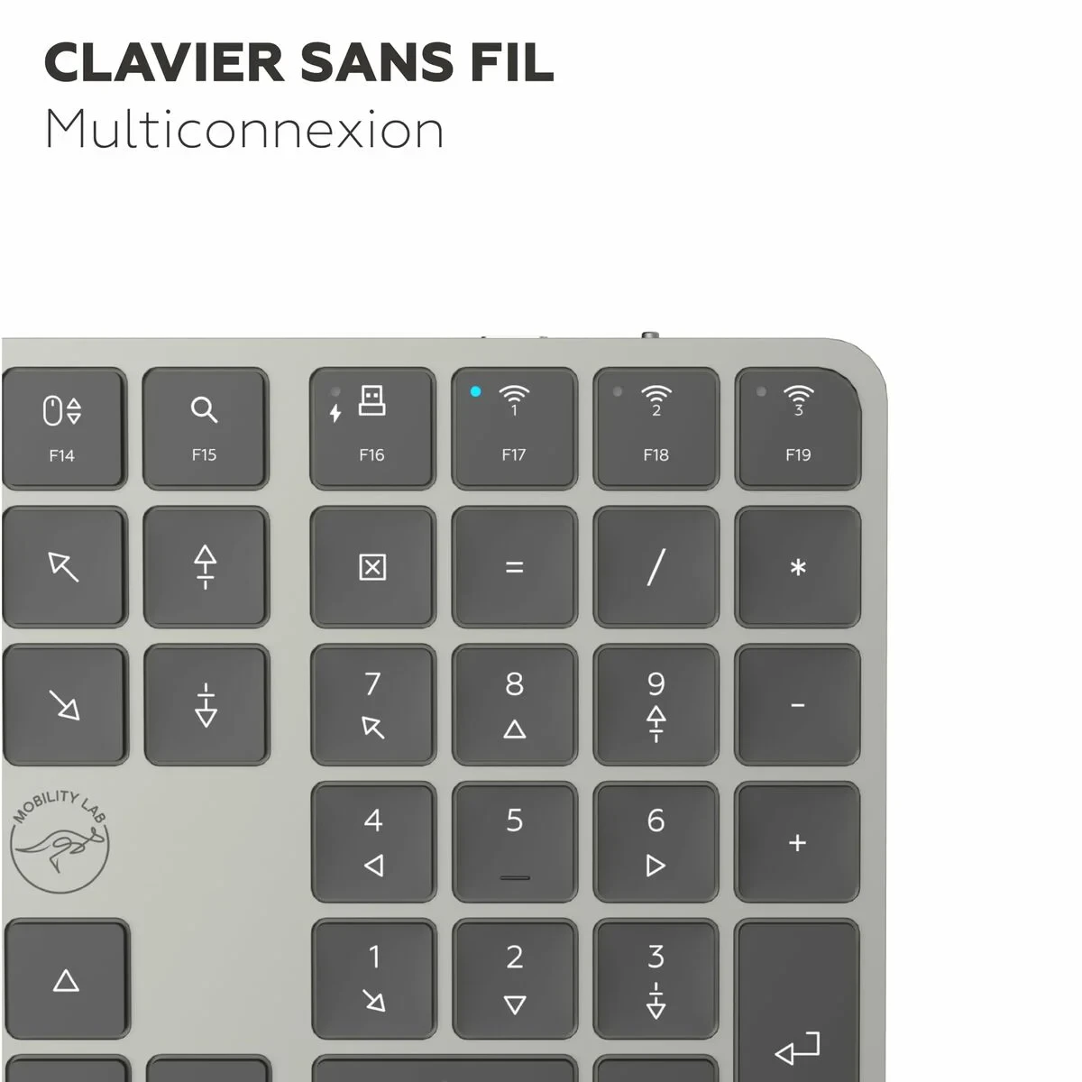 Teclado Mobility Lab KP430W Gris