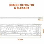 Teclado Mobility Lab KP430W Gris