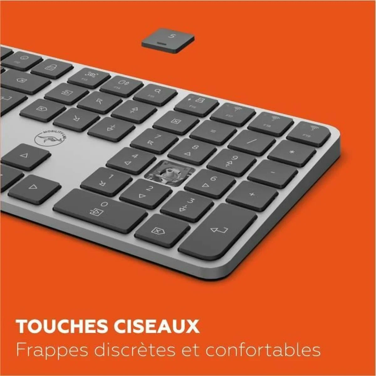 Teclado Mobility Lab KP430W Gris