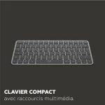 Teclado Mobility Lab KP430W Mini Gris