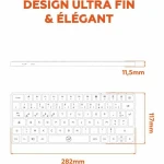 Teclado Mobility Lab KP430W Mini Gris