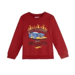 Sudadera Infantil Hot Wheels Rojo Oscuro