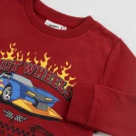 Sudadera Infantil Hot Wheels Rojo Oscuro