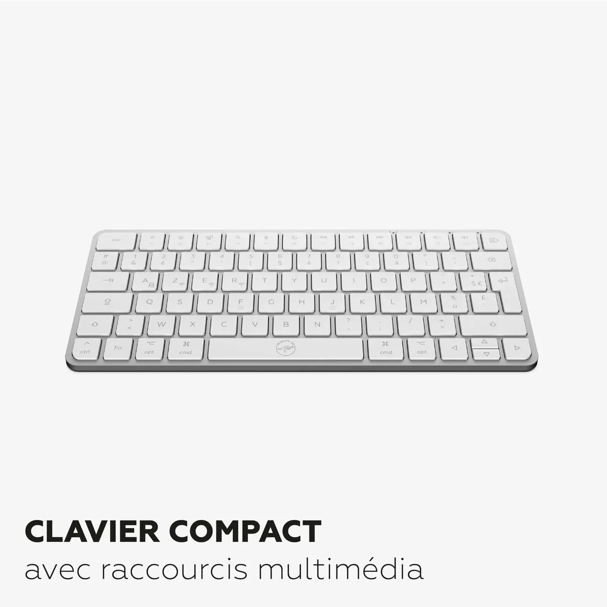 Teclado Mobility Lab KMP2000W Mini Blanco