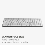 Teclado Mobility Lab KMP2000W Blanco