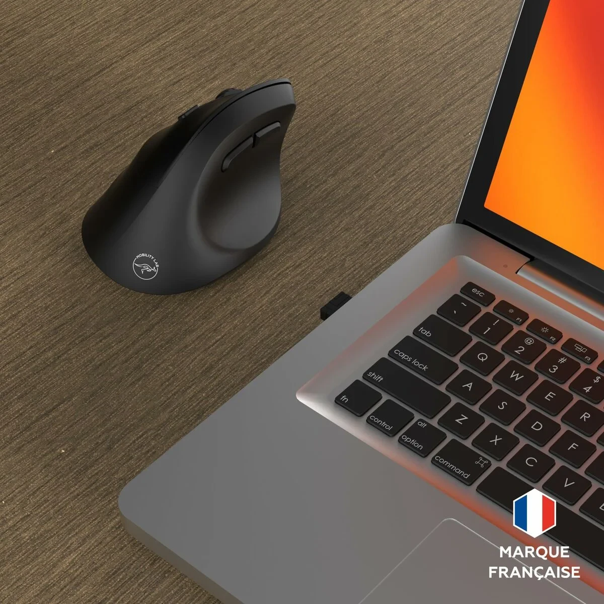 Ratón Mobility Lab ERGO M30W LEFT Negro Vertical