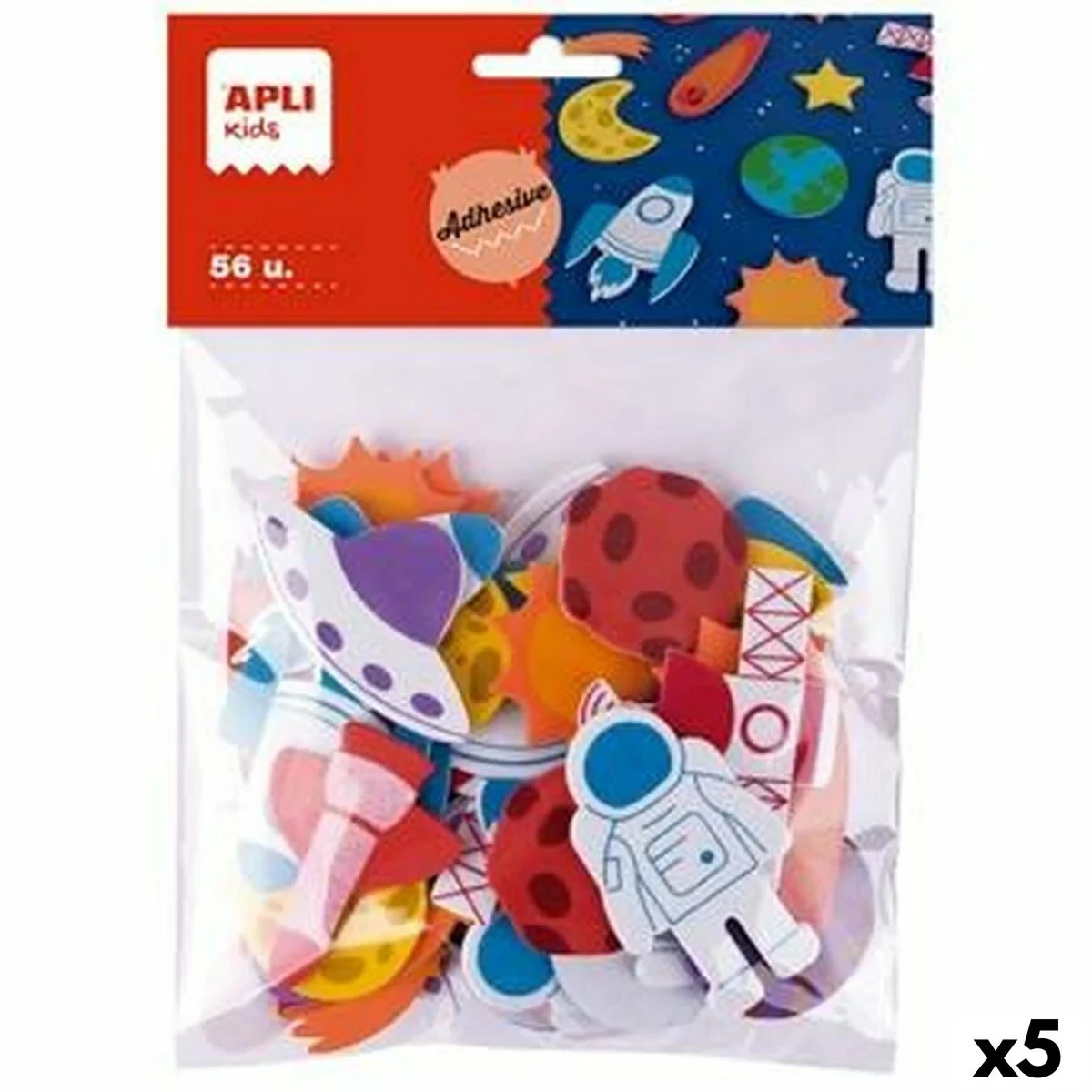 Goma Eva Apli Multicolor Goma Eva Cosmos (5 Unidades)