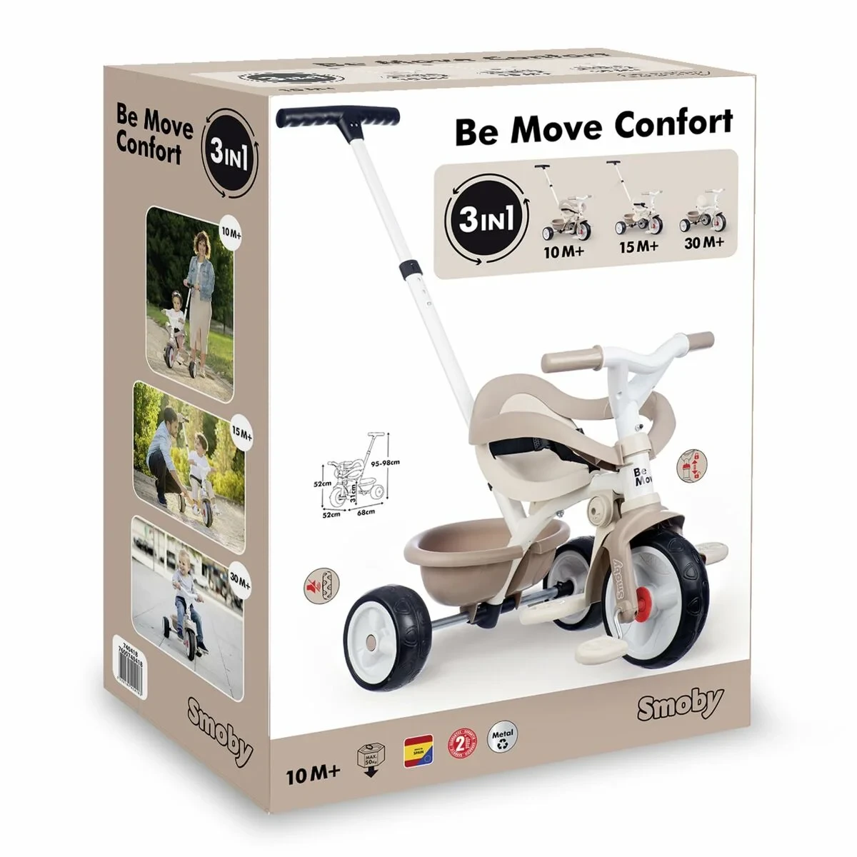 Triciclo Smoby Be Move Confort Beige