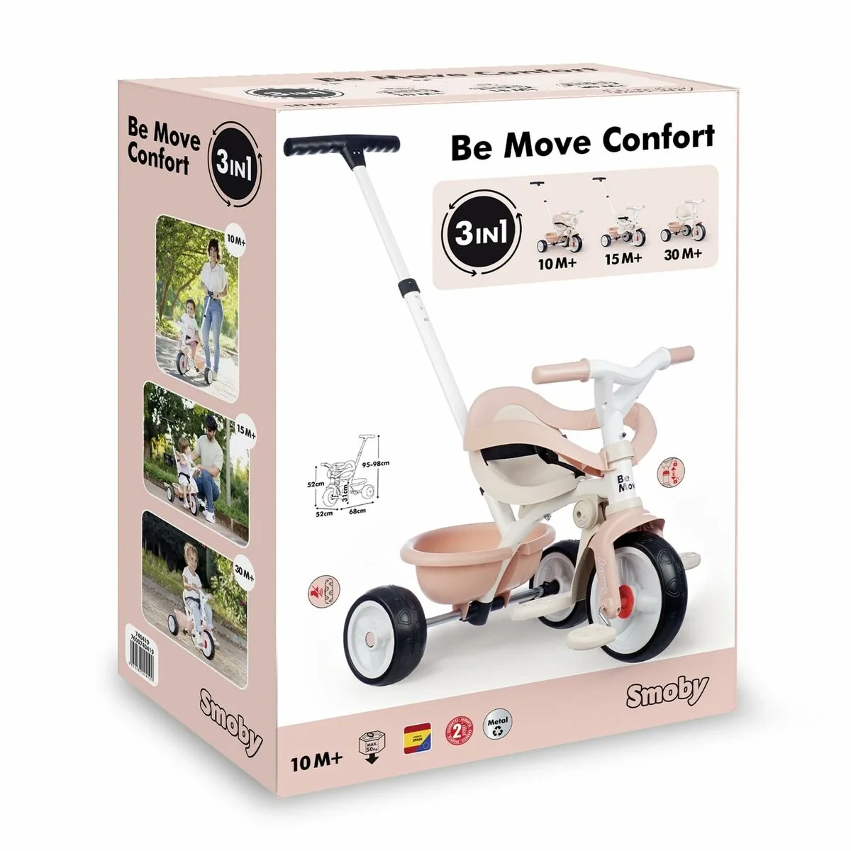 Triciclo Smoby Be Move Confort Rosa