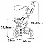 Triciclo Smoby Baby Driver Gris