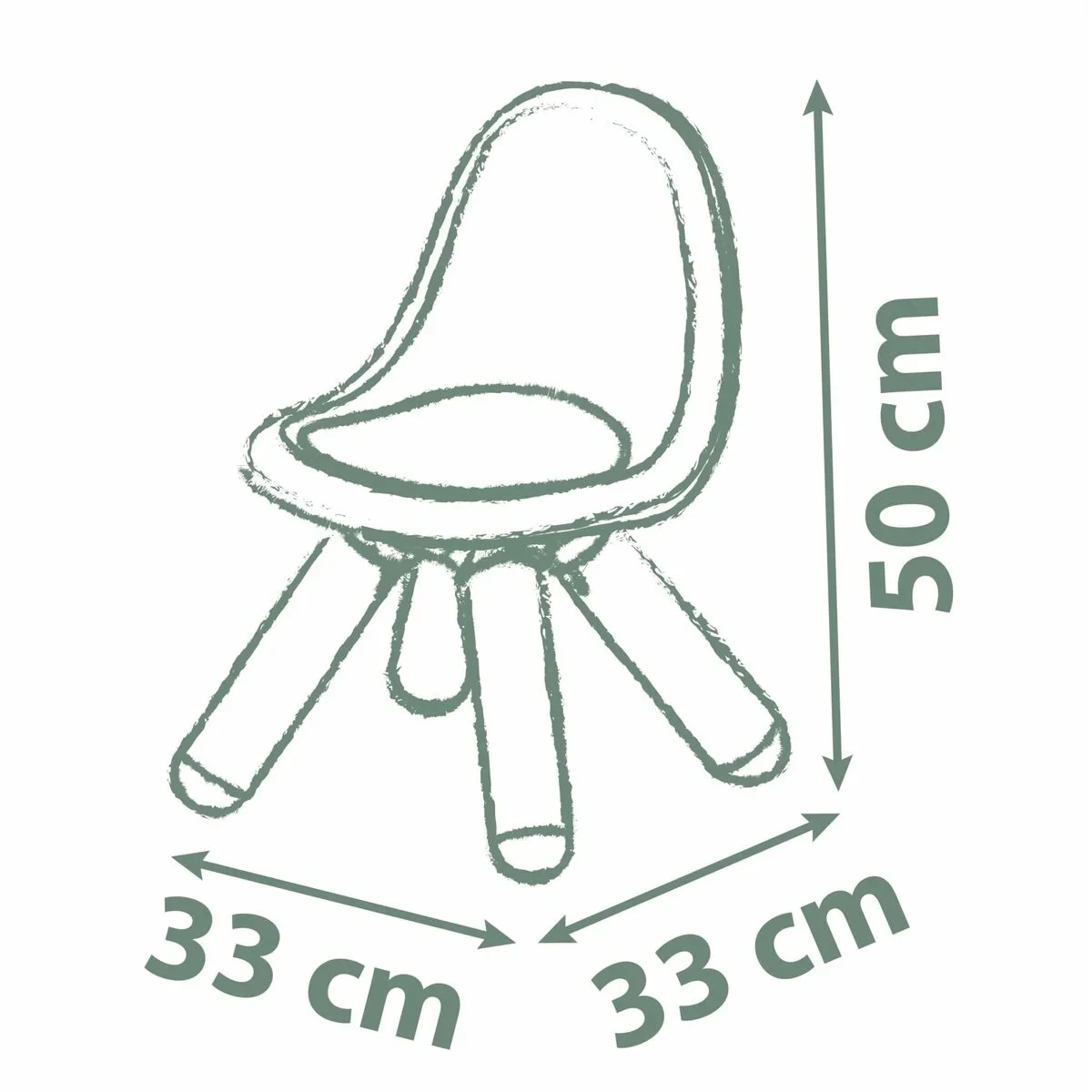 Silla Smoby Life Kid Azul Plástico
