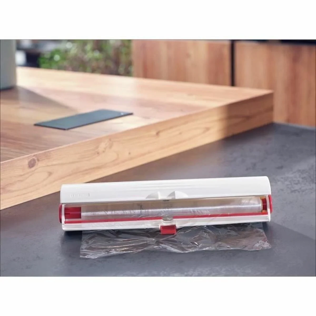 Portarrollos Leifheit Blanco Cartón Plástico Film