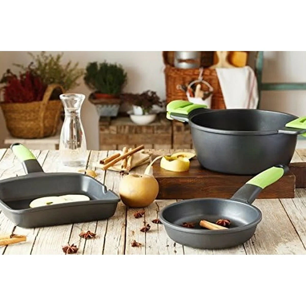 Plancha de Asar BRA A121459 Negro Metal Aluminio Ø 28 cm