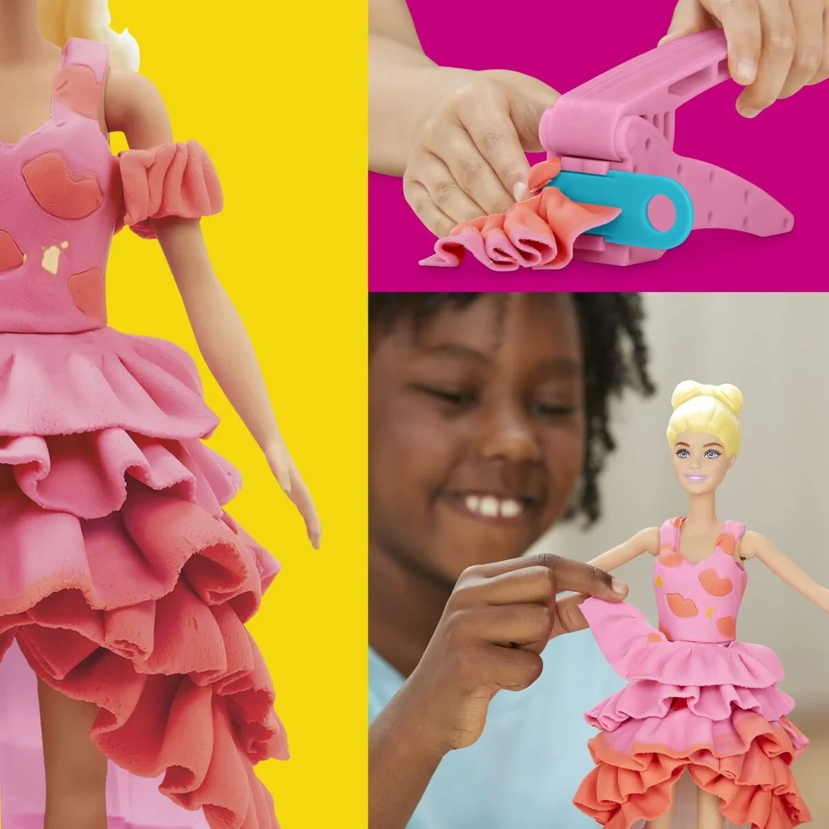 Juego de Plastilina Play-Doh Barbie Designer Fashion Show Multicolor