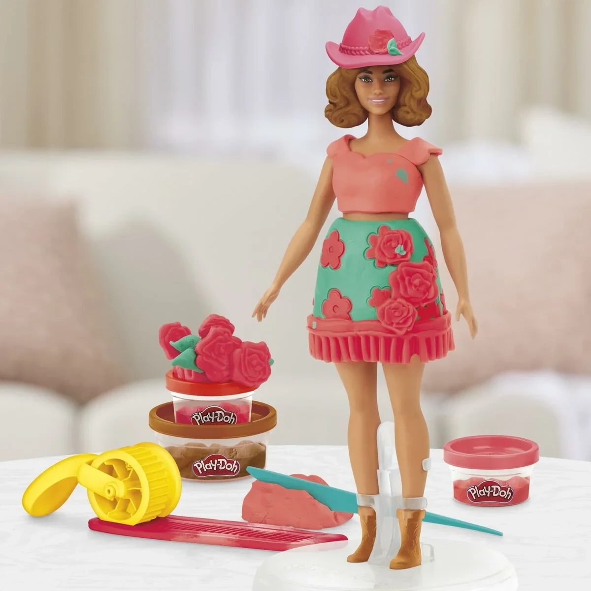 Juego de Plastilina Play-Doh Florals & Fringe Multicolor