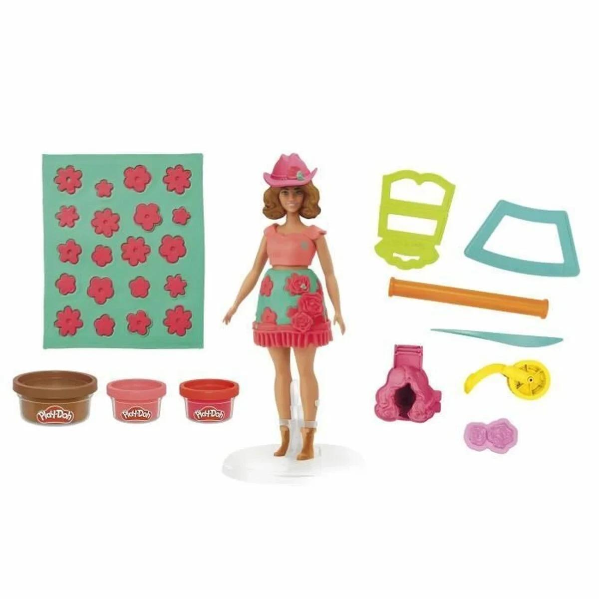 Juego de Plastilina Play-Doh Florals & Fringe Multicolor