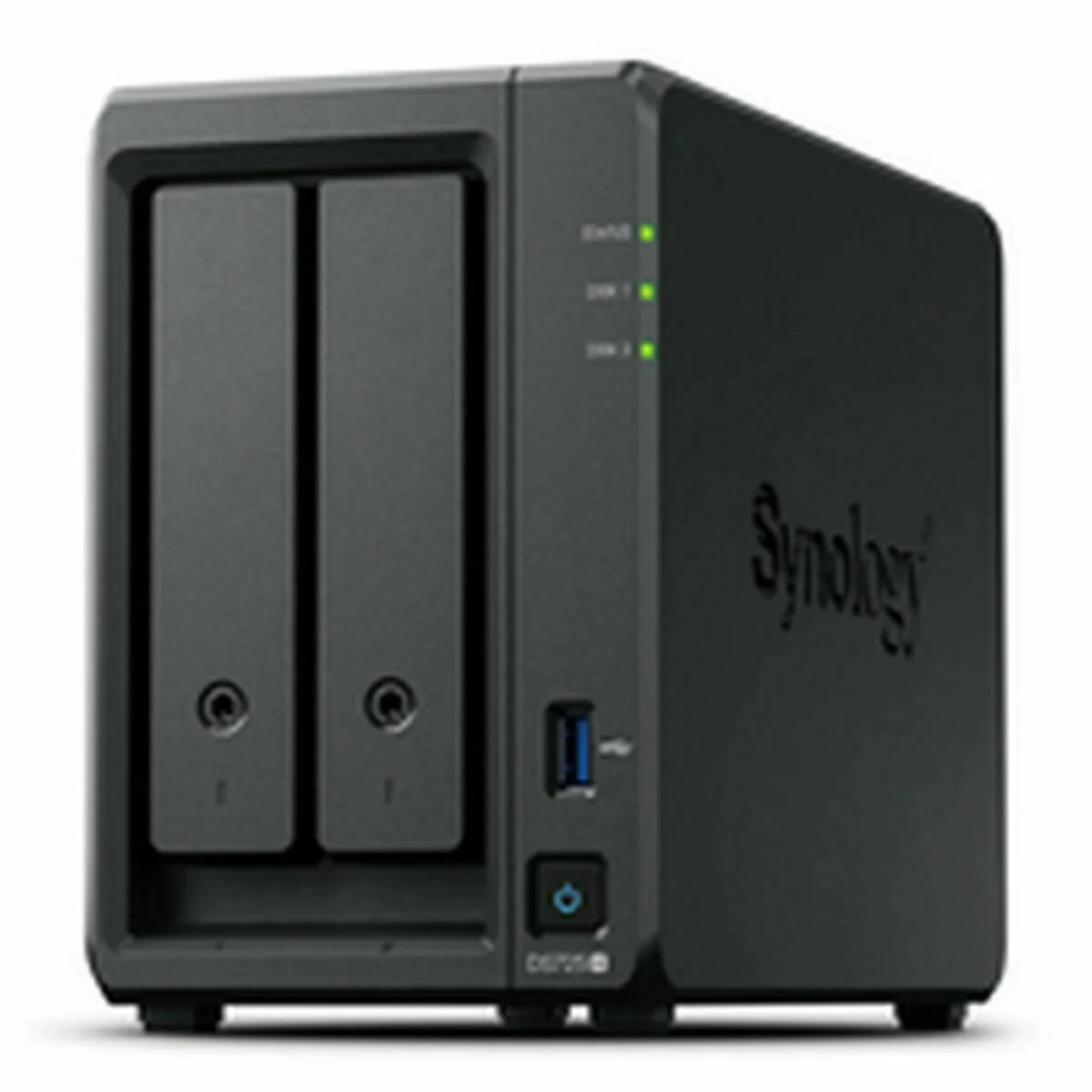 Almacenamiento en Red NAS Synology DS725+ Negro AMD Ryzen R1600
