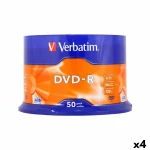 DVD-R Verbatim 4,7 GB 16x 50 Piezas (4 Unidades)