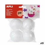 Material para Manualidades Apli Ø 50 mm Bola Blanco (15 Unidades)