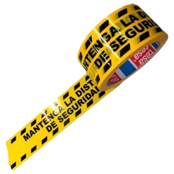 Cinta Adhesiva TESA Amarillo Negro 33 m