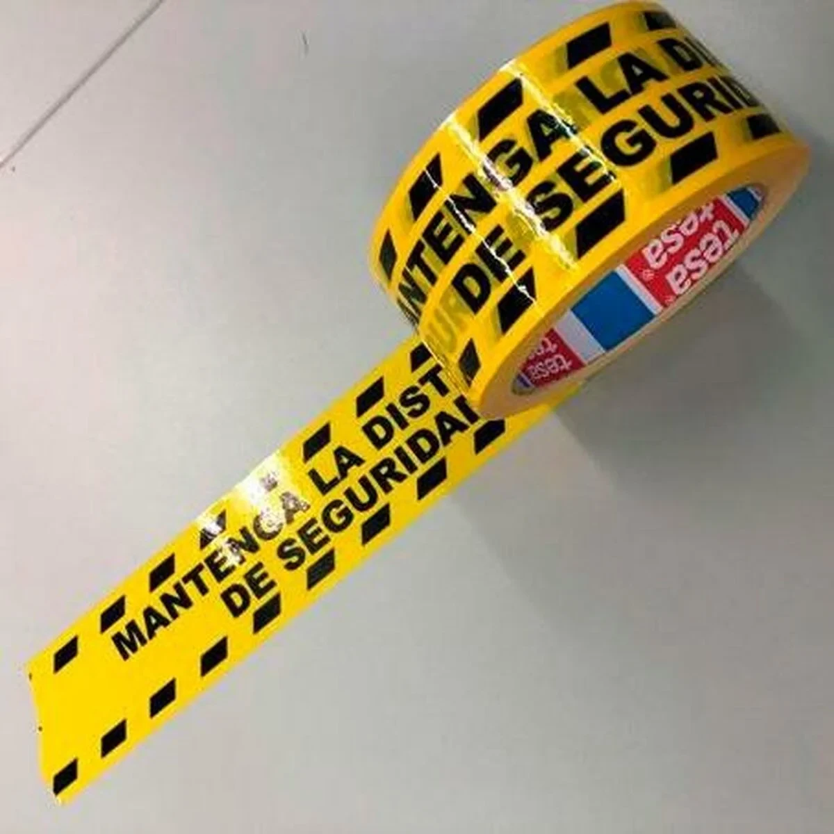 Cinta Adhesiva TESA Amarillo Negro 33 m