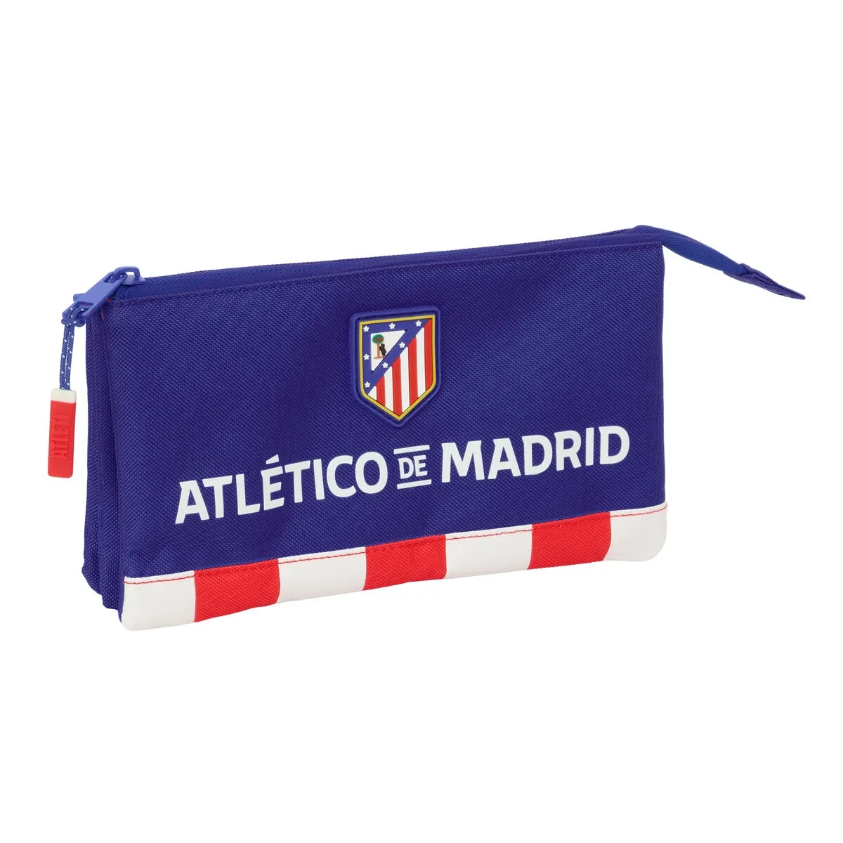 Portatodo Triple Atlético Madrid Azul Blanco Rojo 22 x 12 x 3 cm