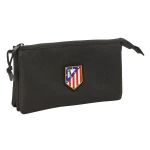 Portatodo Triple Atlético Madrid Negro 22 x 12 x 3 cm