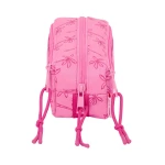 Portatodo Triple Lilo & Stitch Chill Rosa Menta 22 x 8,5 x 6 cm