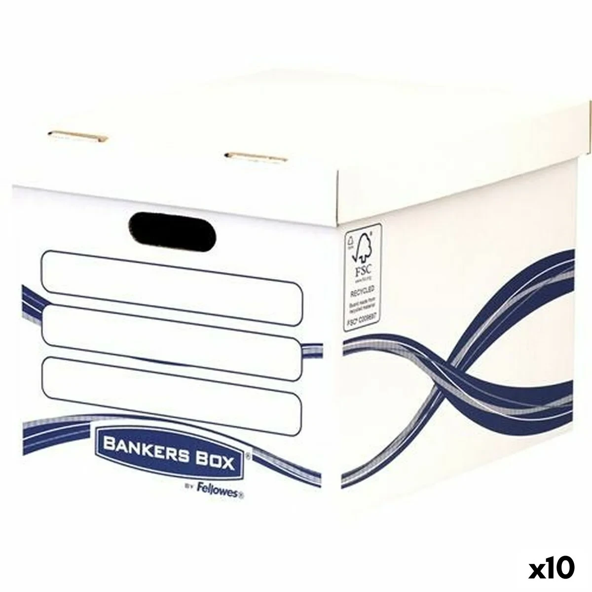Caja de Archivo Fellowes Blanco 29 x 32,1 x 39,1 cm 10 Unidades