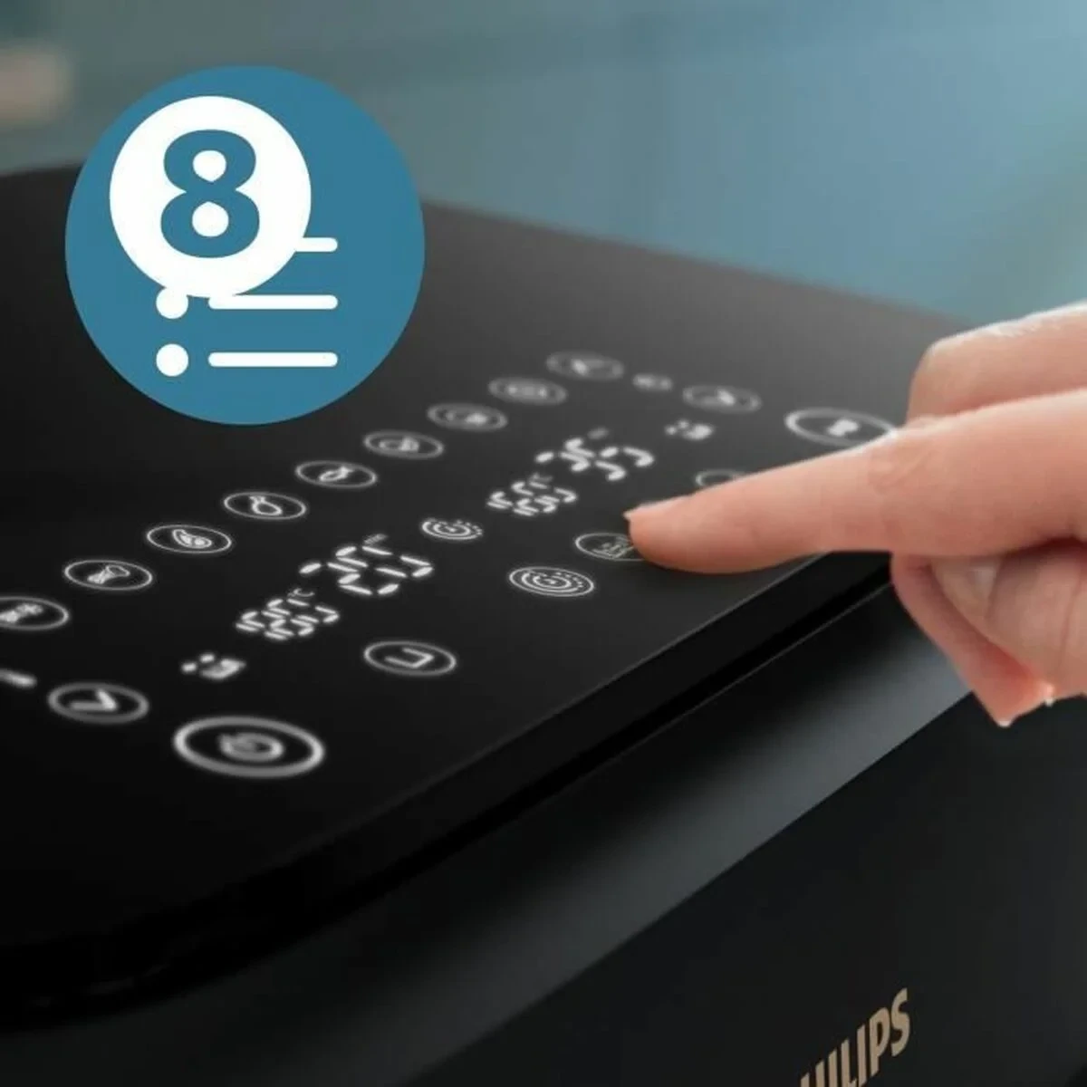 Freidora de Aire Philips Na351.00 Negro 9 L