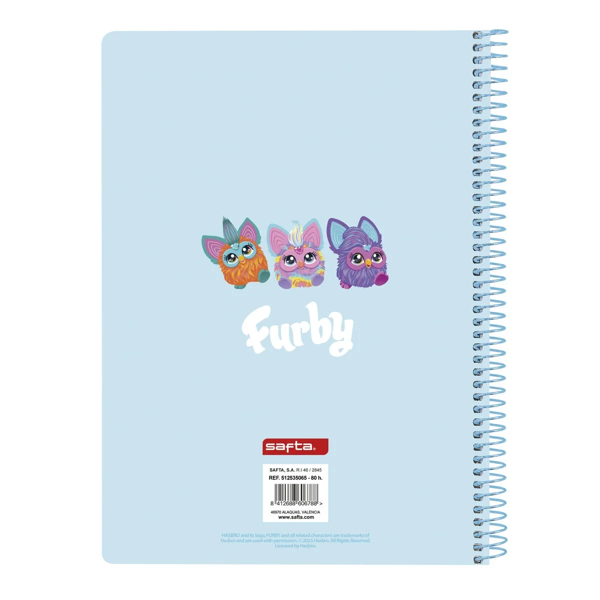 Libreta Furby Azul cielo A5 80 Hojas