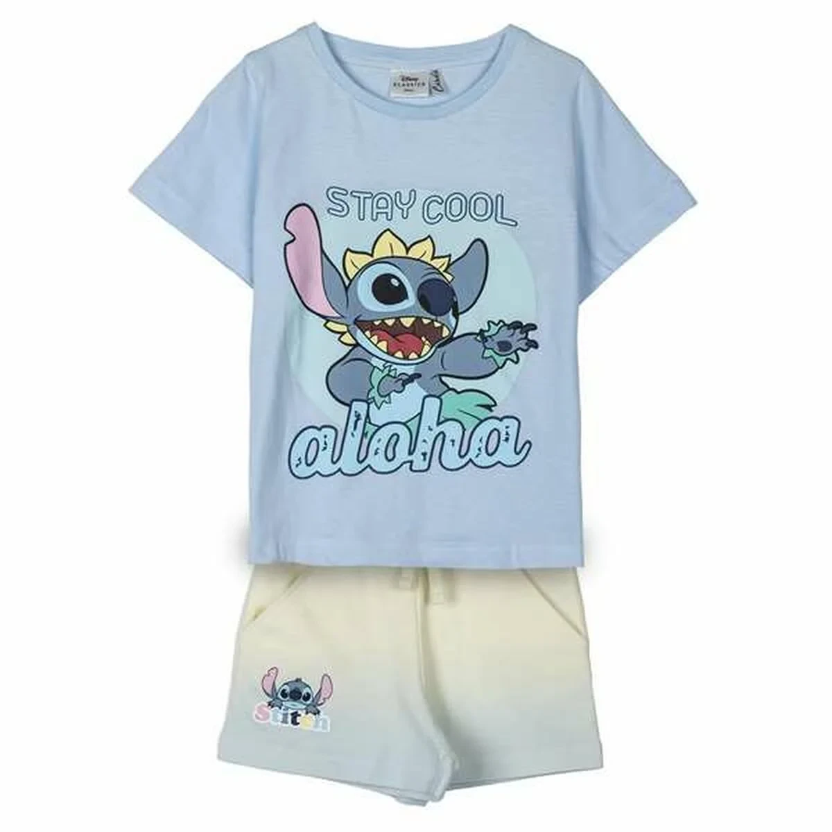Conjunto de Ropa Stitch Azul claro