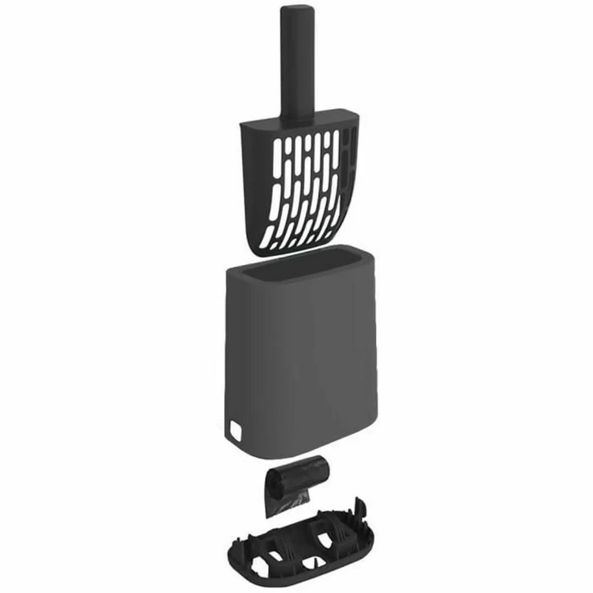 Pala recogedora Rotho My Pet Antracita Plástico reciclado