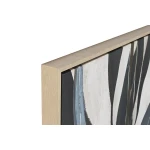 Lienzo Home ESPRIT Verde Rosa Flores Moderno (2 Unidades)