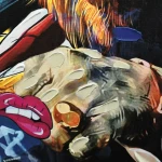 Cuadro con LED Home ESPRIT Negro Moderno 93 X 3 X 63 CM (2 Unidades)