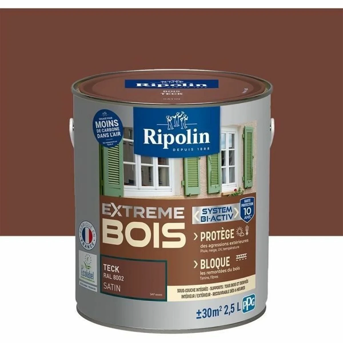 Pintura Ripolin Marrón Satinado 2,5 L