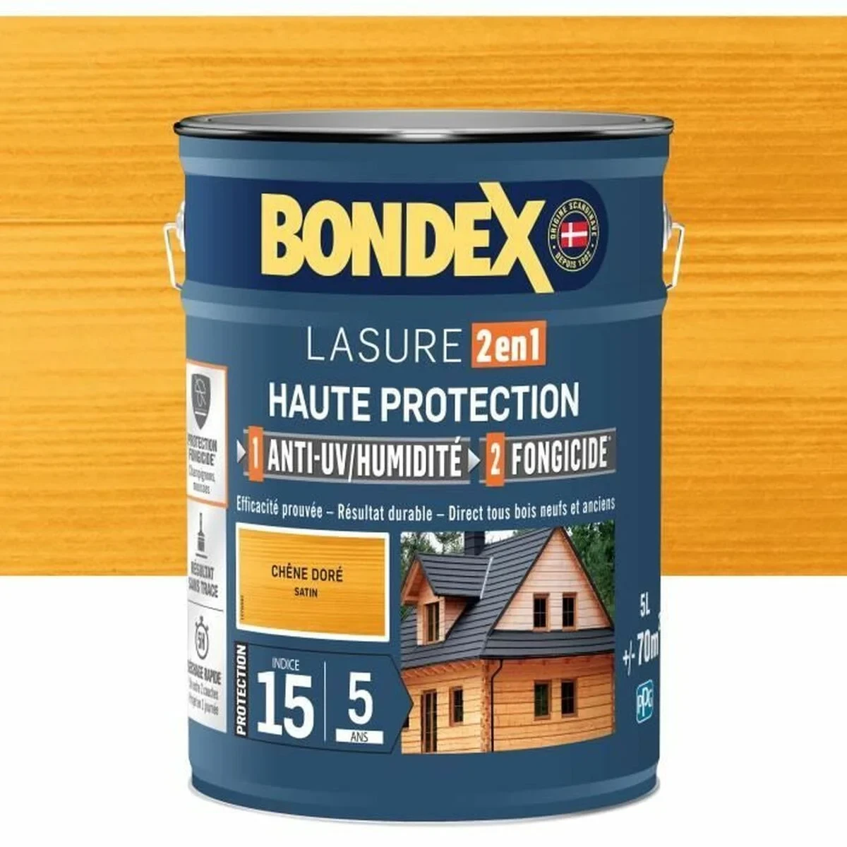 Barniz Bondex Jaune Satinado 5 L