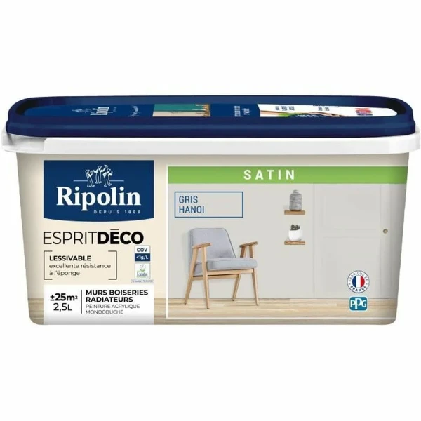 Pintura acrílica Ripolin Gris Marengo 250 ml