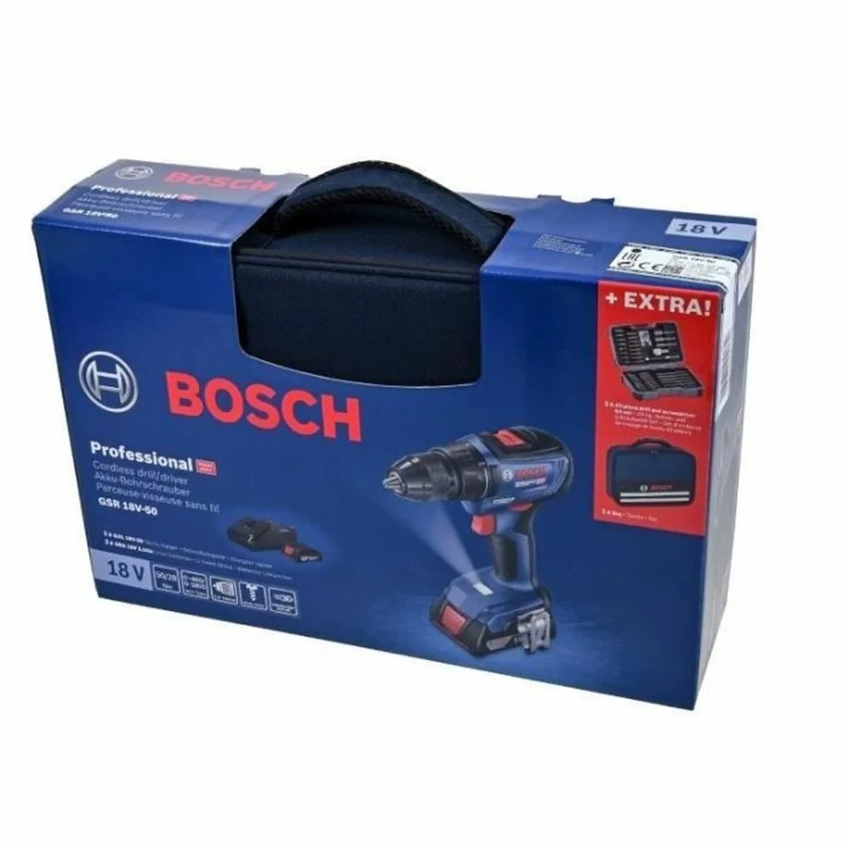 Atornillador eléctrico BOSCH GSR 18V-50 18V 50 Nm