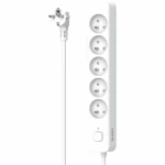 Regleta Enchufes 5 Tomas con Interruptor QUARX (3 m)