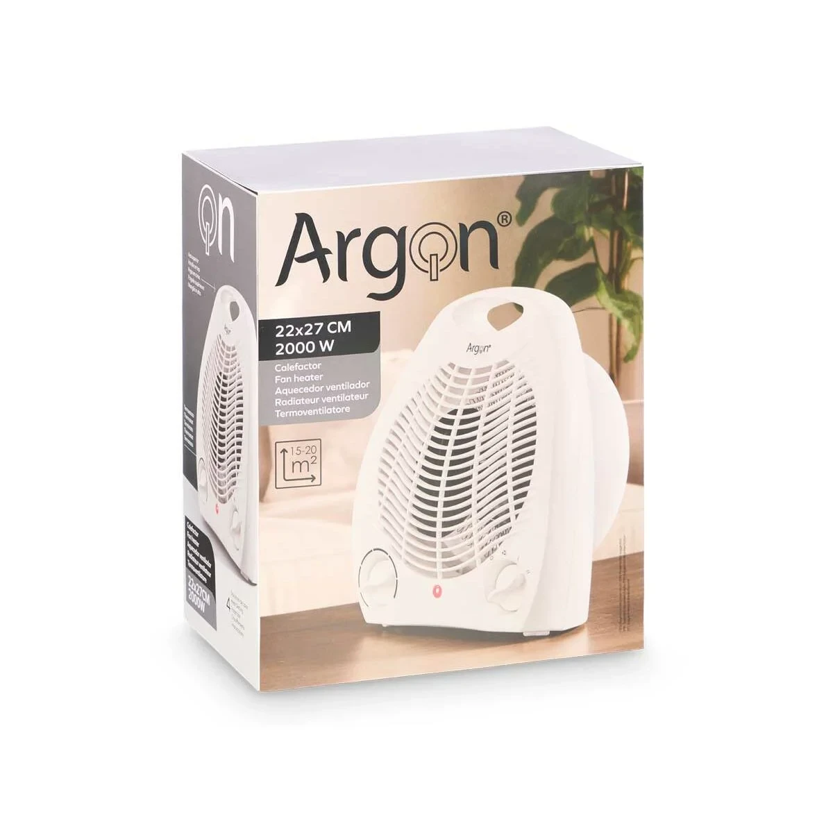 Calefactor Argon Blanco 2000 W