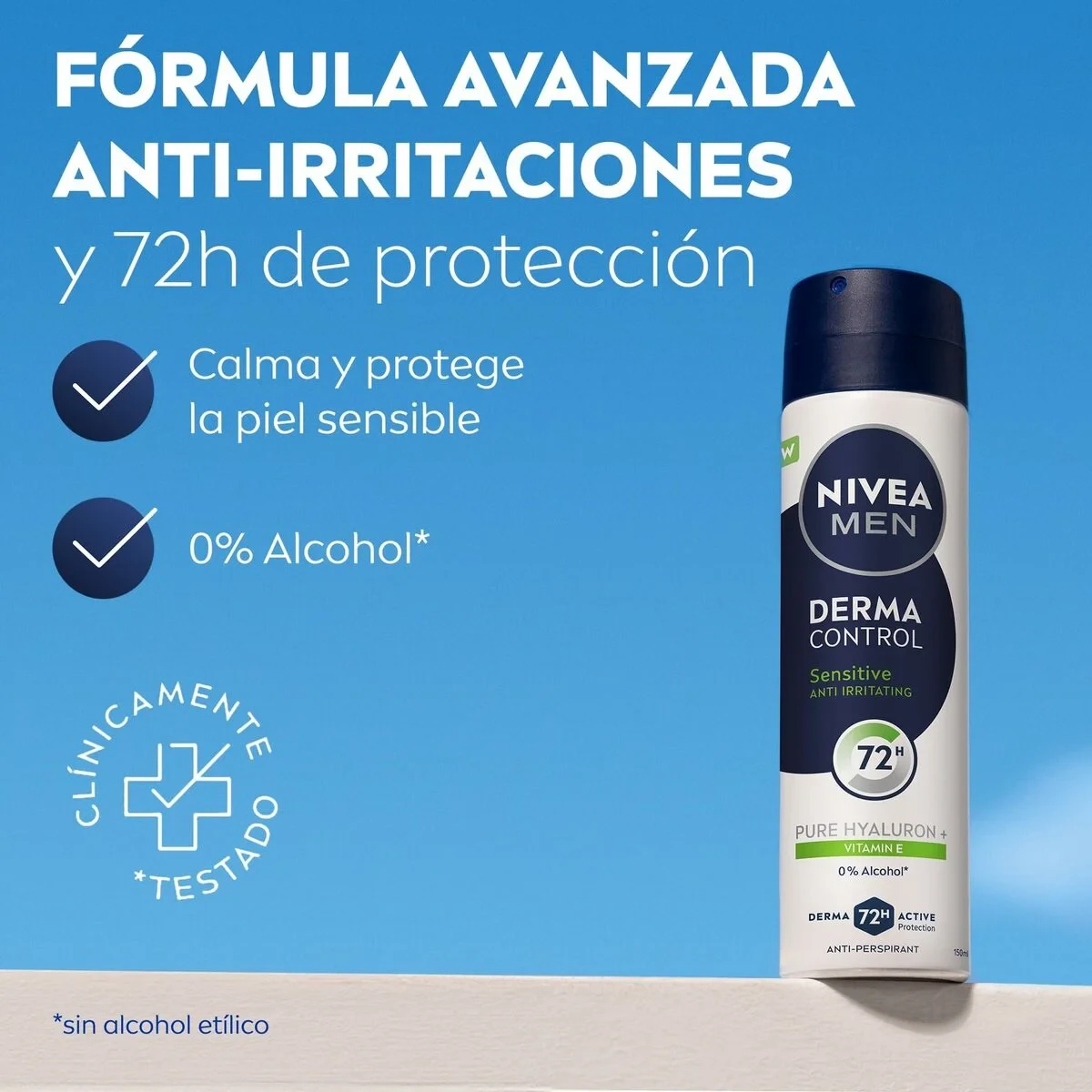 Desodorante en Spray Nivea DERMA CONTROL SENSITIVE 250 ml