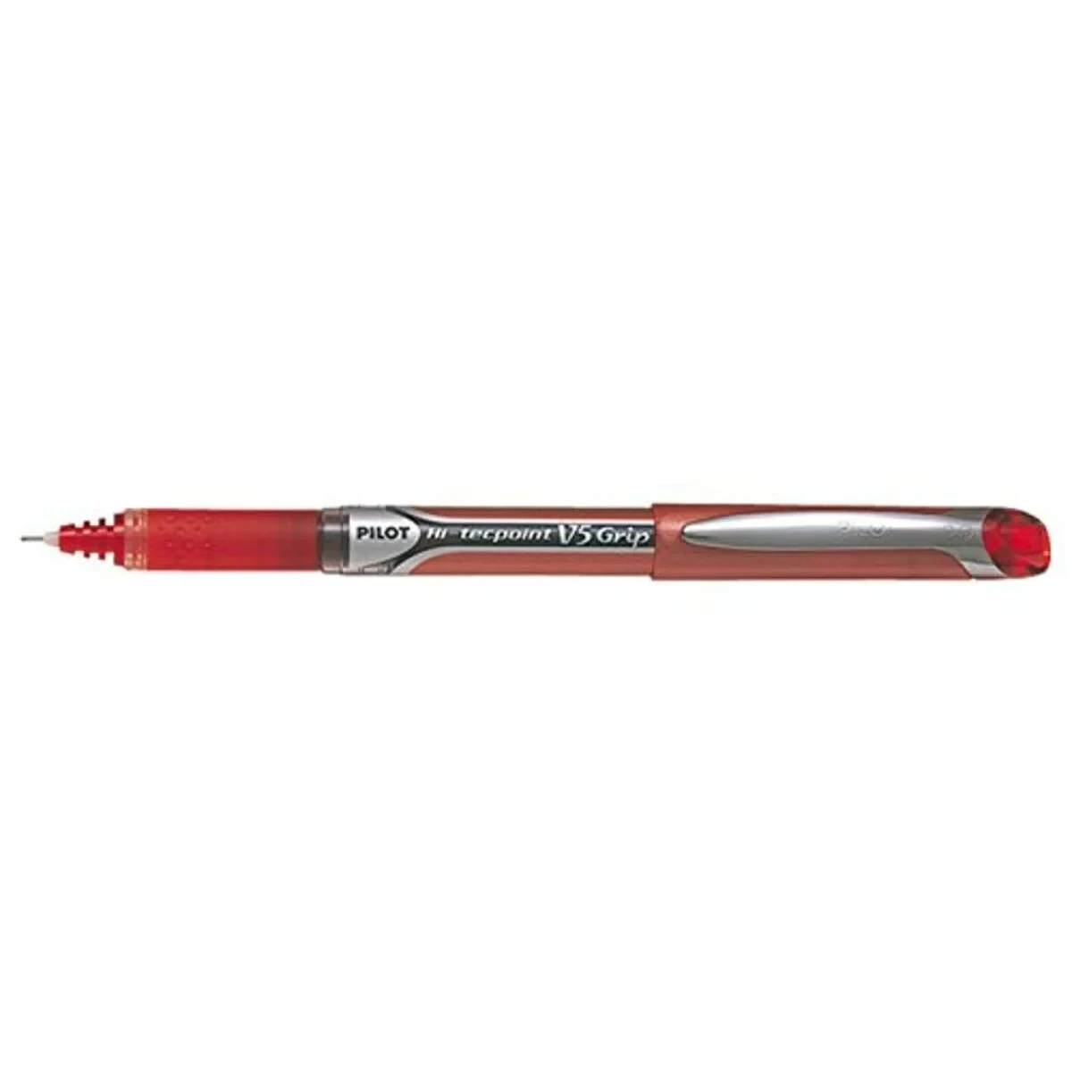 Boligrafo de tinta líquida Pilot V-5 GRIP HI-TECPOINT Rojo 0,5 mm (12 Unidades)