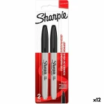 Set de Rotuladores Sharpie Negro 2 Piezas (12 Unidades)