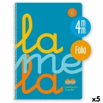 Libreta de Anillas Lamela Azul Din A4 80 Hojas (5 Unidades)