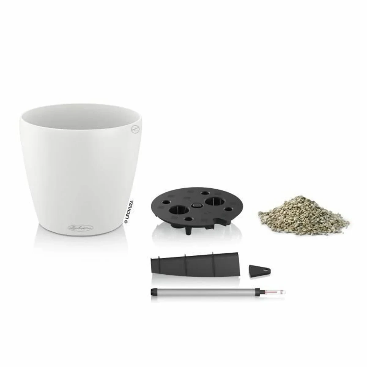 Maceta Lechuza Blanco Polipropileno Redondo