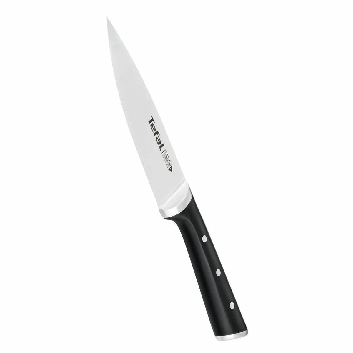 Cuchillo de Cocina Tefal K23203 Negro 7" Acero Inoxidable Plástico 15 cm