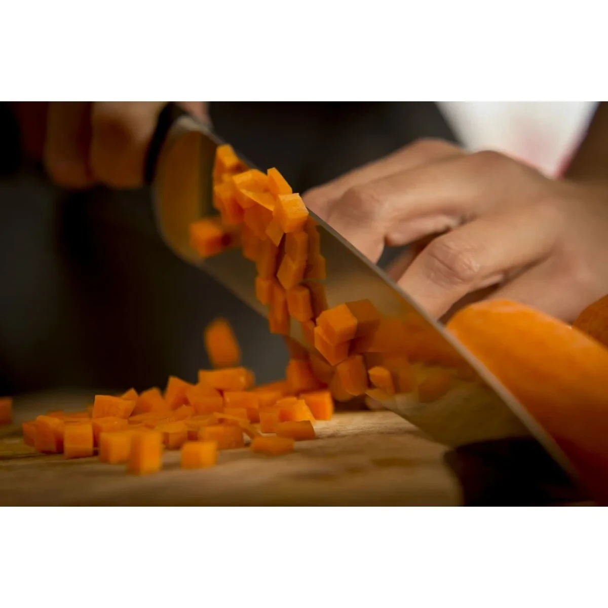 Cuchillo de Cocina Tefal K23207 Negro 7" Acero Inoxidable 20 cm