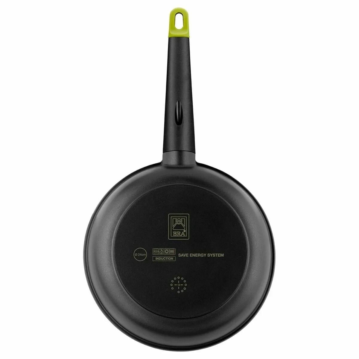 Sartén BRA FOODIE     26CM Negro Aluminio 26 cm Ø 26 cm